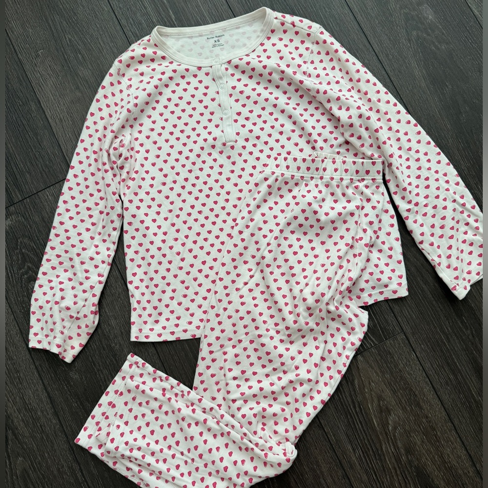 Roller Rabbit Pink Hearts Long sleeve Pajamas size XS